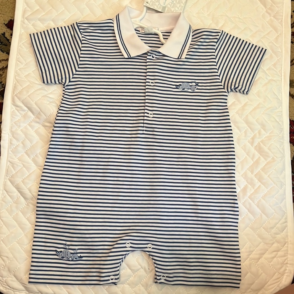 Boutique baby boy shorts romper